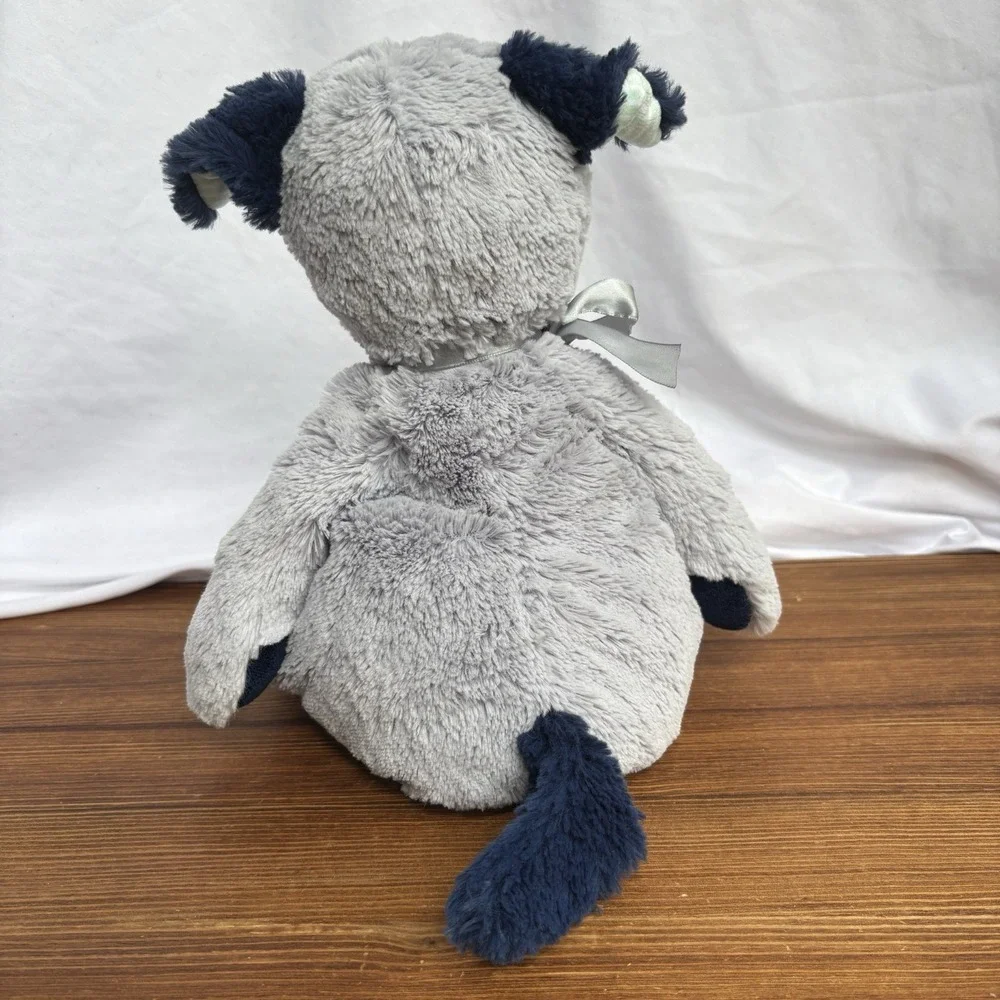 Douglas Baby Plush Puppy Dog Gray Blue Striped UnderStuffed Animal Security‎ Toy